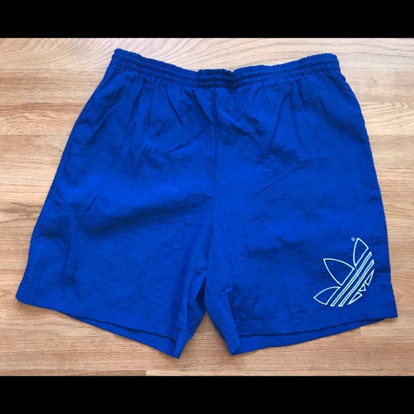 adidas Other - VINTAGE ADIDAS SHORTS XL ROYAL BLUE TRUNKS VTG 80s